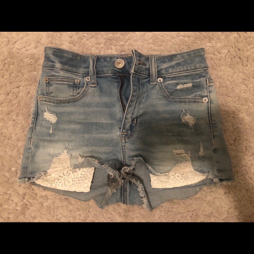 American eagle jean shorts
